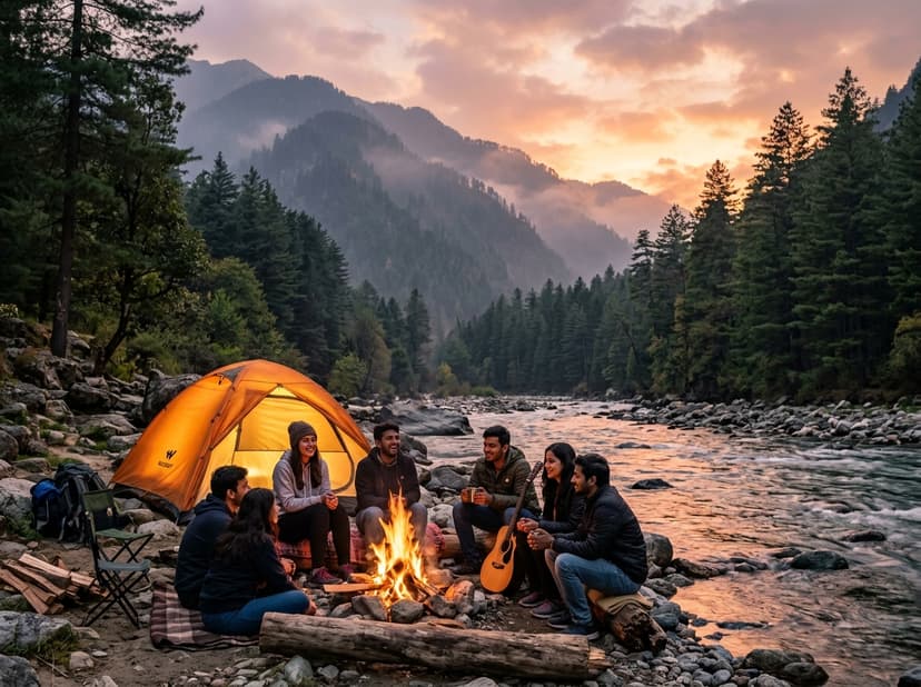 Parvati River Camping